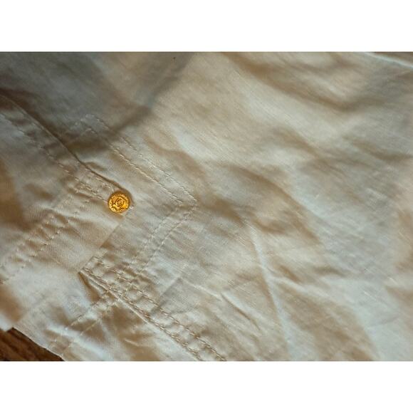 NWT Bebe Vintage Y2K Tan Cream Low Rise Tie Waist Cargo Wide Leg Flare Pants S - Picture 5 of 5